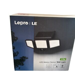 LED Motion Sensor Wall Light - Black